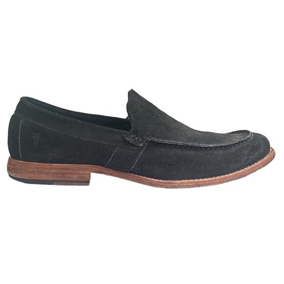 Frye Mens Grenson Green Grey Suede Slip On Loafers Size US 9.5 main image 8